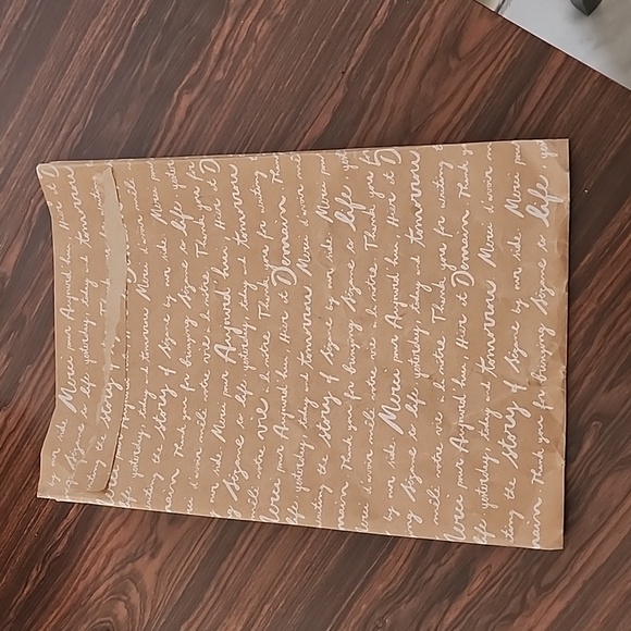 SEZANE Blue Paper Gift Bag Tissue Wrap for Scarf Pouch Purse Wrapping France - Picture 5 of 10